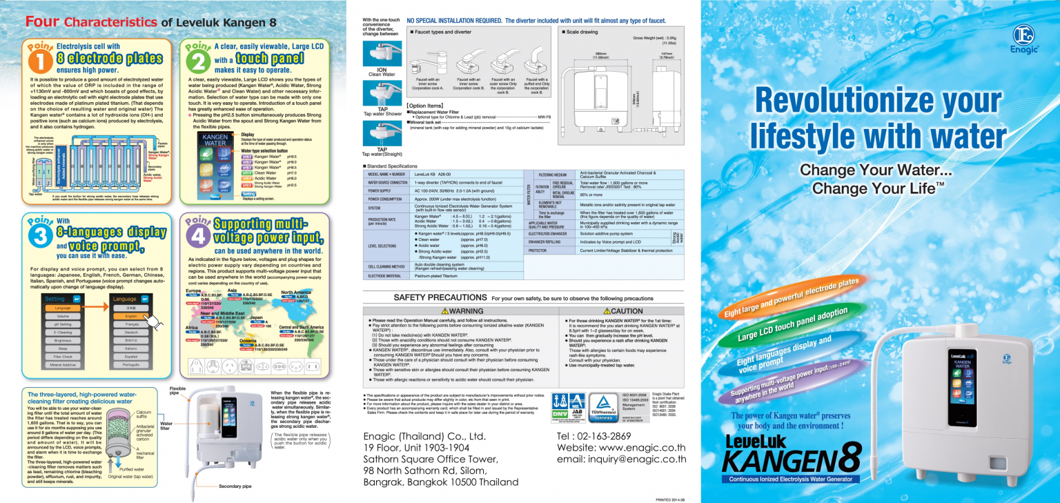 Product Catalog Enagic® Thailand