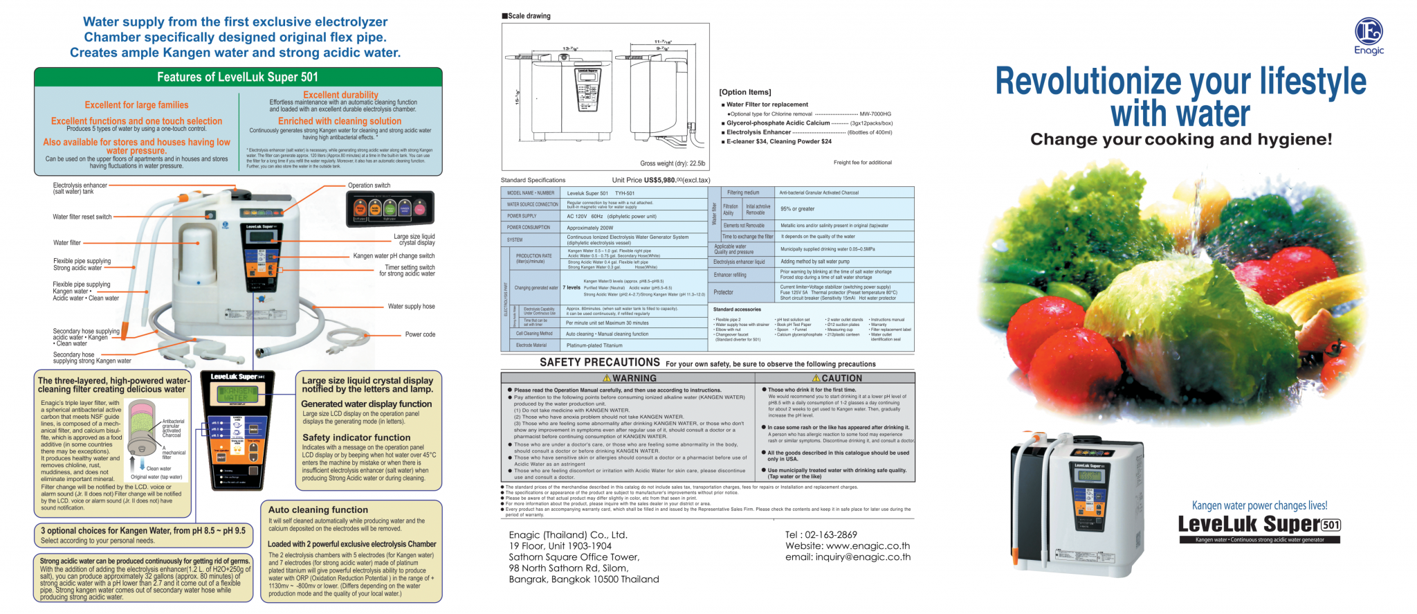 Product Catalog Enagic® Thailand